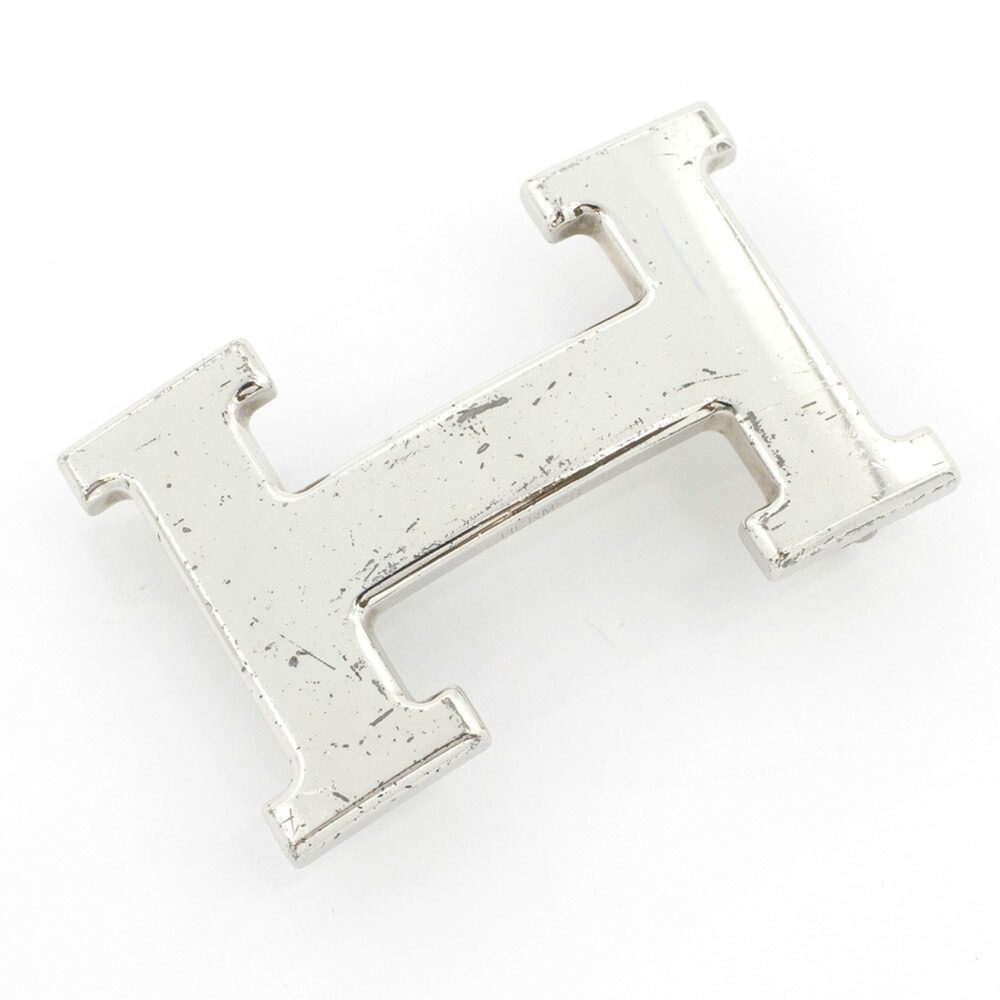Hermes Belt Buckle for Constance H-belt, Silver, Men's HERMES